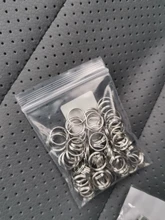 100 unids/lote 5-15mm abierto de acero inoxidable doble salto anillos para DIY clave doble conectores de anillos partidos para la fabricación de la joyería