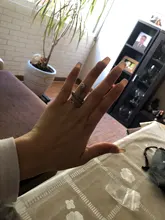 1 pieza nuevo europeo Retro Punk muy grandes espíritu anillo de serpiente de la personalidad de la moda estereoscópico anillo ajustable con apertura de la joyería