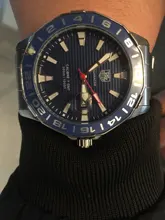 WAZ2114.BA0875-Reloj de pulsera para hombre, de cuarzo, de lujo, tonneau, Tourbillon automático, para negocios, Aquaracer