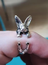 Ajustable QIAMNI Vintage Hippie Chic conejo hecho a mano conejo Animal nudillos anillos para las mujeres dije para chicas regalo de joyería de moda