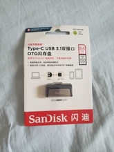 Flash-Drive Extreme Sandisk-Pen Drive128gb SDDDC2 Type-C Dual USB3.1 16GB 256GB Otg Usb