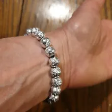 Pulsera de piedra de lapislázuli para hombre y mujer, turquesas naturales verdes y blancas, abalorios de 8MM, pulseras de Yoga con abalorios