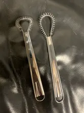 Batidor de mano mágico de acero inoxidable, minimezclador de huevos de cocina, salsas, 1 unidad, 20cm