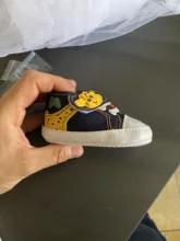 Zapatos con dibujos de jirafa para bebé, suela antideslizante, de algodón suave, primeros pasos