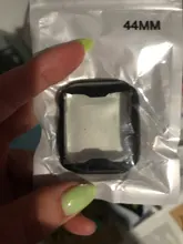 Caso para Apple Watch Serie 6/5/4/SE 44mm 40mm iWatch 3 42mm/38mm amortiguador suave TPU Protector de pantalla Apple watch Accesorios