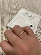 Anillo de boda de cristal de circonia cúbica Micro pavé para mujer, sortija de apilamiento eterno, banda de aniversario de oro rosa de 1,0mm