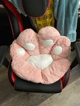 Almohada de felpa con forma de pata para niños, cojín de asiento de Animal, pequeño sofá de felpa, decoración de silla para el hogar, regalo de invierno, 1 unidad