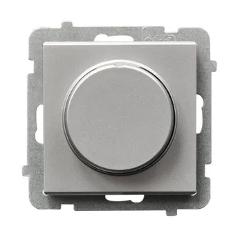 "Ospel Sonata silver frosted light regulator rotary-push for loading by lamps ol p-8rl2/m/38
"Ospel Sonata silver frosted light regulator rotary-push for loading by lamps ol p-8rl2/m/38