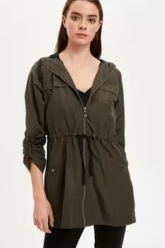 DeFacto Woman Autumn Solid Color Top Raincoat Women Casual Jacket Coats Female Long Sleeve Hooded Top Coats-K9183AZ19AU
DeFacto Woman Autumn Solid Color Top Raincoat Women Casual Jacket Coats Female Long Sleeve Hooded Top Coats-K9183AZ19AU