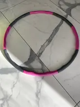 Aro deportivo extraíble para Fitness, 8 secciones de espuma, para gimnasio, culturismo, cintura estrecha, Aro para hacer ejercicio, equipo de Crossfit para interiores