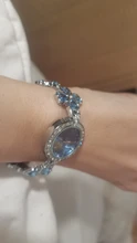 Reloj de pulsera de cuarzo con diamantes de imitación para mujer, pulsera de lujo con trébol de cuatro hojas, a la moda, regalos, 1 Uds.