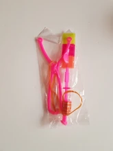 Libélula de bambú con luz para niños, cohete de tiro, paracaídas, OVNI, juguete de juego nocturno al aire libre para chico, tirachinas LED