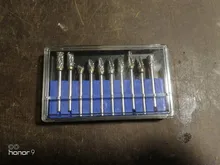 Cabezales de molienda de acero de tungsteno, juego de rebaba de carburo de tungsteno, material de diamante, accesorios dremel, 10 Uds.