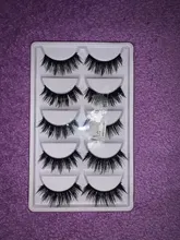 5 pares de pestañas postizas 3D largas naturales de imitación de pelo de visón Wispies Fluffies Drama pestañas suaves hechas a mano Libre de crueldad pestañas negras