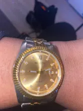 WLISTH-Reloj de lujo dorado para hombre y mujer, reloj de pulsera masculino de acero inoxidable, resistente al agua, con fecha analógica, clcok, 2018