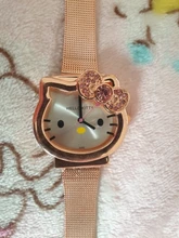 Reloj de malla de acero inoxidable con dibujos animados para niños, pulsera de cuarzo, informal