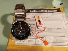 SKMEI-Relojes con correa de acero inoxidable para hombre, pulsera de moda con cronómetro, cronógrafo y función impermeable, con modelos deportivos