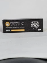 Tktx-Crema para tatuajes, maquillaje permanente, delineador de cejas y labios, color negro, 10g, 56%