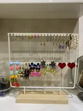 Organizador de pendientes Estante de presentación de joyería colgar y ganchos escaparate para decoración del hogar