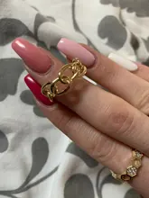 Anillos geométricos hueco redondo de Color dorado coreano para mujer y niña, anillo ajustable abierto cruzado, joyería sencilla