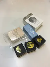 Sello de Decoración Retro moon phase, sello de madera redondo de goma, sellos para álbum de recortes, papelería, artesanal, estándar