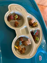 1 paquete Mini Animal granja Tenedor de caricaturas fruta Pick Sign Bento Lunches fiesta Decoración