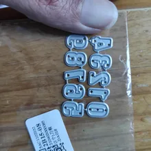 Troqueles de corte de Metal para números, plantilla para álbum de recortes, bricolaje, álbum de estampillas estampado de tarjeta de papel, decoración, N24 20, envío directo