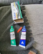 Radiador automático de acero y hierro, tanque de agua con fugas especiales, soldadura de enchufes, pegamento 65g Kafuter A + B, adhesivo para reparación de superpegamento