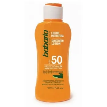 BABARIA MILK SUNSCREEN ALOE VERA SPF50 100ML 
BABARIA MILK SUNSCREEN ALOE VERA SPF50 100ML