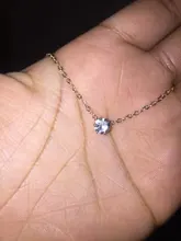 De circón brillante Invisible transparente delgada línea collar Simple gargantilla joyería de las mujeres de Collana joyería Kolye Collares Collier Femme