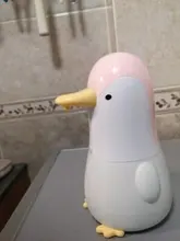 Dispensador de jabón de espuma en forma de pingüino para el hogar, Sensor inteligente de burbujas para el cuidado de la piel, alimentación por USB