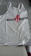 Camiseta de algodón deportiva sin mangas para hombre, ropa con estampado beastmode, camisa sin mangas para músculos, resistente, para gimnasio
