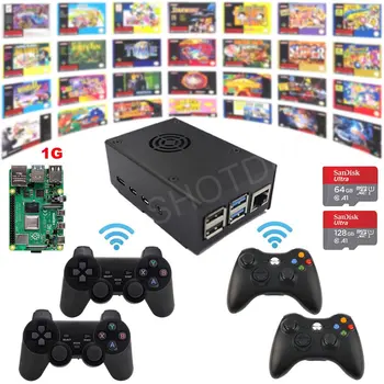 Raspberry Pi 4 Model B 1G Game Kit Wireless Retro Game Console Fully Loaded Assembled Plug&Play