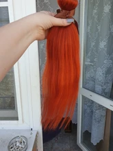 Remy Forte-extensiones de cabello humano brasileño, mechones rectos de jengibre y naranja de 30 pulgadas, venta al por mayor