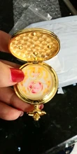Reloj de bolsillo colorido de Sailor Moon para niños, colgante Vintage, regalo para mujer, Fob, relojes de bolsillo, cadena, collar, venta al por mayor