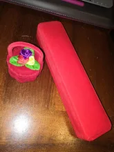 Caja de almacenamiento de joyería de boda, anillo de terciopelo rojo increíble, pendientes, collar, colgante, pulsera, organizador de almacenamiento, caja de regalo