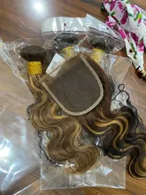 Mechones con cierre de encaje 4x4, extensiones de cabello Remy peruano ondulado, 4, 30, 8, 12, 16, 20, 24, 28, 30 pulgadas, pelo de Lia 2021