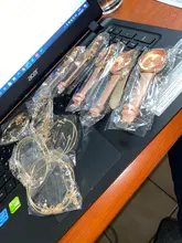 Reloj de pulsera analógico para Mujer, 5 uds., correa de cuero, de cuarzo, negro