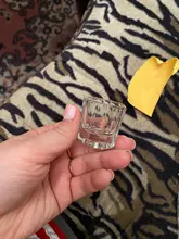 Taza de cristal para uñas, recipiente transparente para polvo acrílico líquido, herramienta de diseño de Nail Art GL1606, 1 ud.