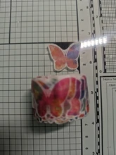 200 pétalos/rollo cinta washi pétalo floral creativo, adhesivos de cinta adhesiva s, lácteos DIY, diario, botella de scrapbooking