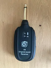 Transmisor y receptor inalámbrico para guitarra, transmisor A8, UHF, inalámbrico, recargable, transmisor para la guitarra