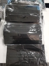 Mascarilla desechable de 3 capas para adultos, máscara no tejida, envuelta individualmente, con filtro negro, 10/100/200/400 Uds.