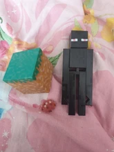 Figuras originales de Minecraft Steve, modelo de juego periférico creativo, muñeco de acción móvil, juguete, regalo de cumpleaños y Navidad para niños