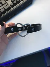 Gargantilla gótica Punk de cuero PU para mujer, cadena con hebilla de corazón, Collar, joyería para fiesta, accesorios para el cuello 2021