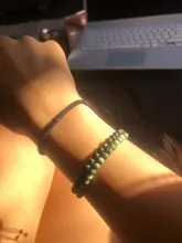 Pulsera de cuentas de piedra ajustable de 4MM para mujer, brazalete tejido de ágatas naturales, jaspe, ónix, lapislázuli, regalo de Año Nuevo, joyería