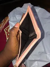 Billeteras geométricas rosas para mujer, Cartera de bolsillo, tarjetero de retales, monedero corto a la moda