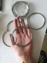 Carpeta de anillos de Metal de alta calidad, 2/3/5/10 Uds., álbumes DIY de 15-80mm, aros de hojas sueltas para libros, suministros de encuadernación para oficina, álbum de fotos