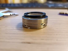 LLavero de Acero inoxidable plano para hombre y mujer, llavero de 20MM, 25MM, 28MM, 10 unidades por paquete