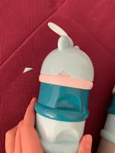 Caja de almacenamiento portátil para comida de bebé, contenedor de leche con dibujos animados de cereales esenciales, estilo Rana, 3 niveles