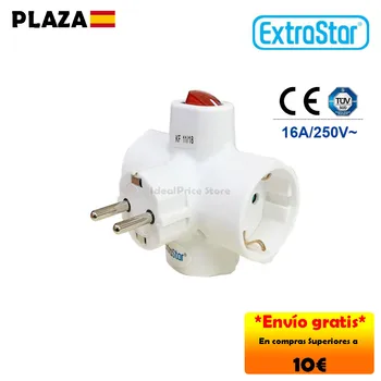 Extrastar®Adapter 3 plugs with switch